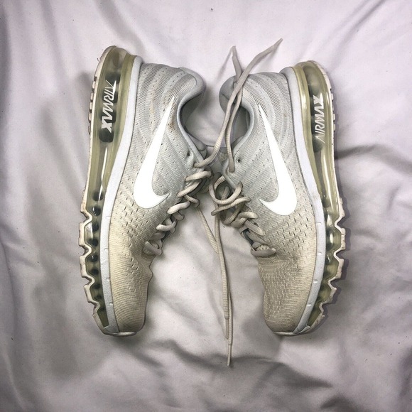 Nike Air Max 2017 Running Sneakers Platinum White Gray 849560-005 Women‎ Size 9 - Picture 5 of 9